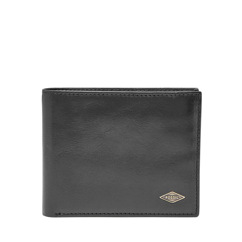 Billetera Fossil Ryan De Cuero Con Bloqueo Rfid... image number null