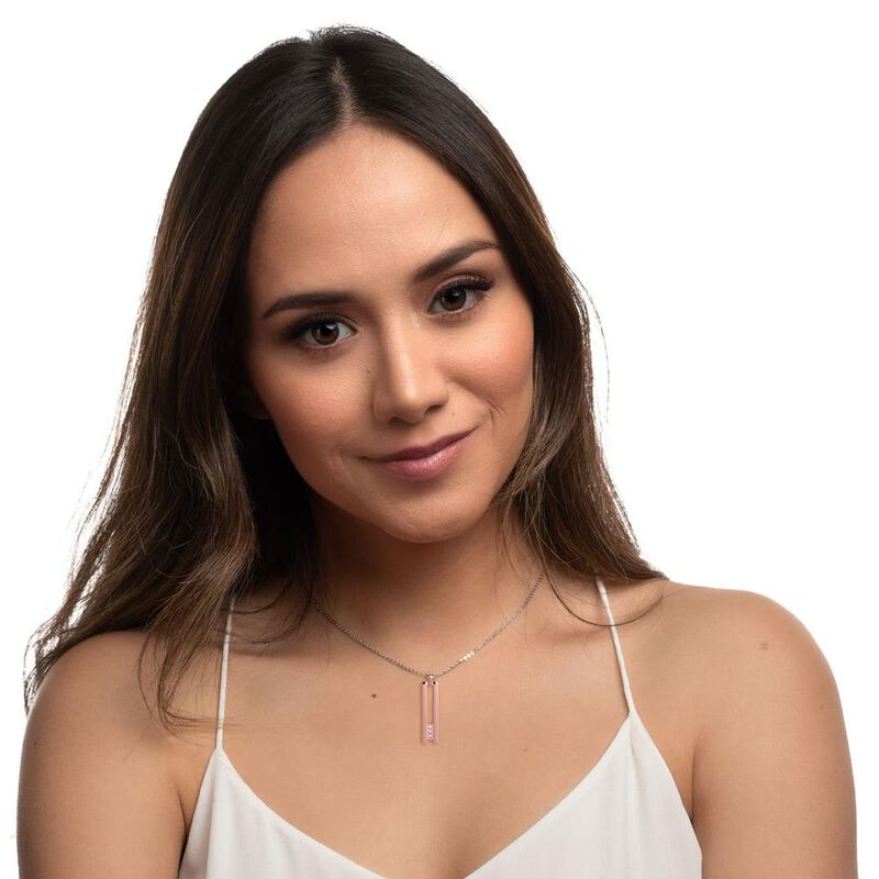 Collar Mujer Hombre Pareja, Joyer&iacute;a Acero Inoxi... image number null