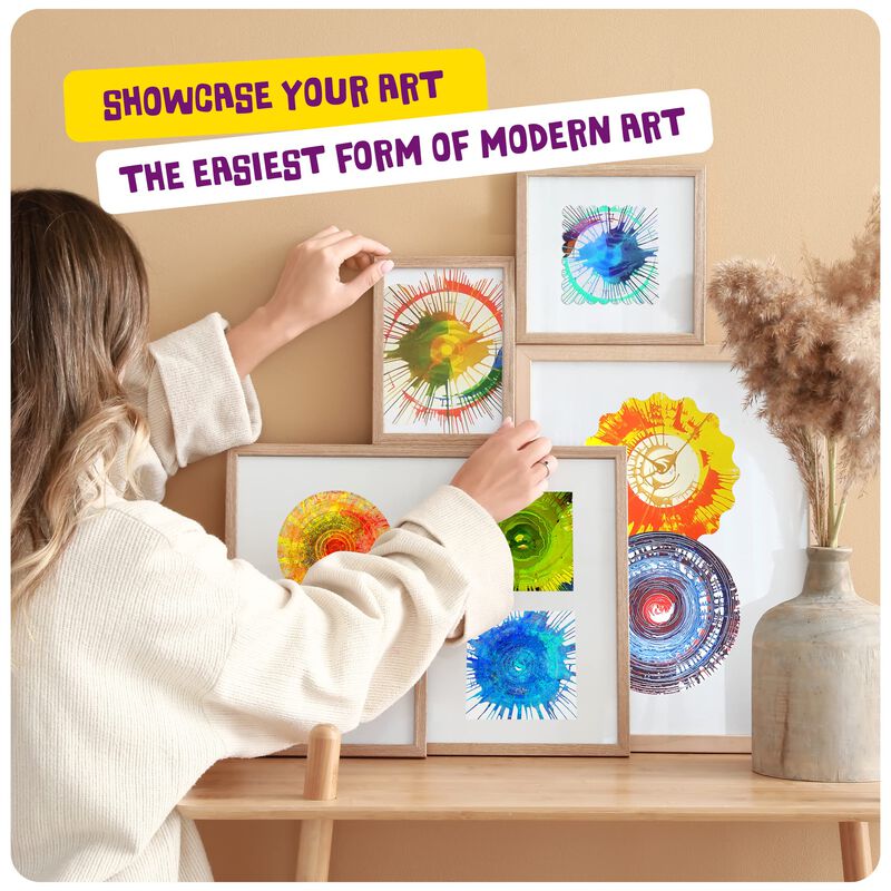Kit De M&aacute;quina Paint Spin Art Dan&darci Con Pin... image number null