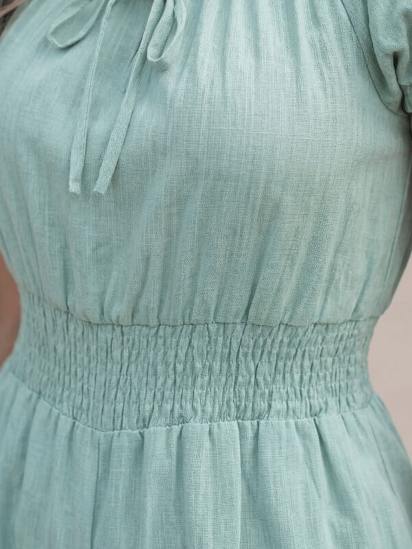Jumpsuit Largo Fluido Malabis Ves-1044 Verde Cl... image number null