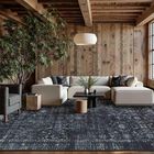 Alfombra De &Aacute;rea Rugxara 274x305 Cm Negra Lavable Vintage
