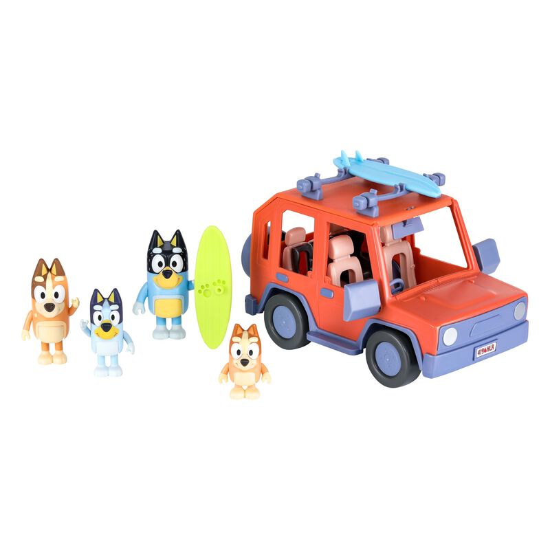 Veh&iacute;culo 4wd Toy Bluey Heeler Family Con 4 Figu... image number null
