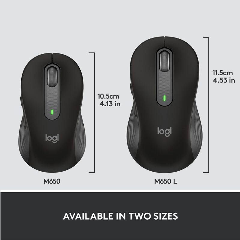 Rat&oacute;n Inal&aacute;mbrico Logitech Signature M650 L De ... image number null