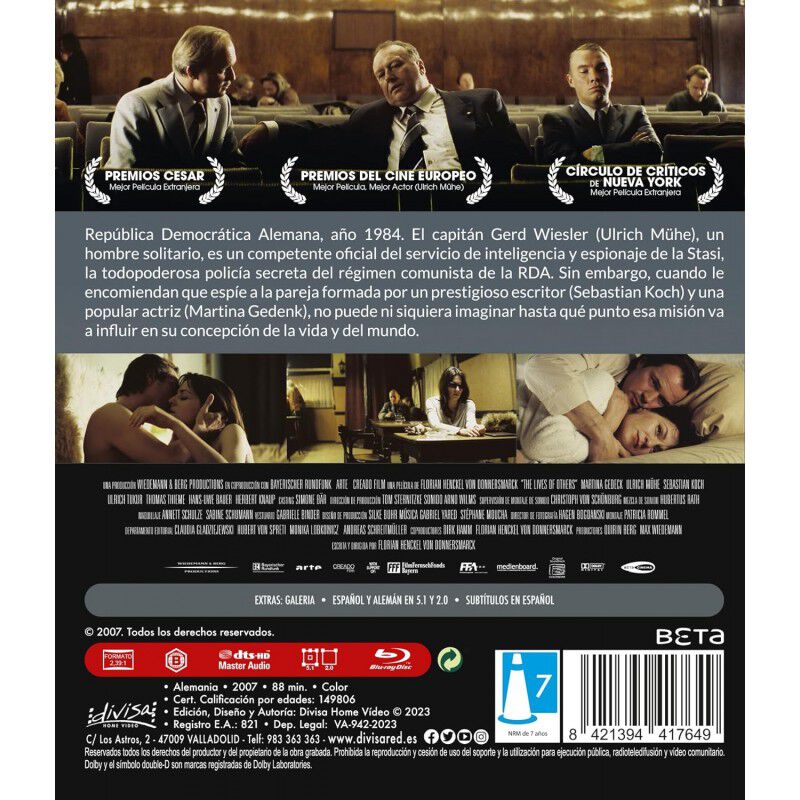 La vida de los dem&aacute;s [Blu-ray] (2006) image number null