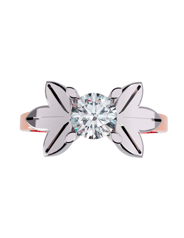 Anillo de Compromiso de 14K con Diamante de Lab... image number null