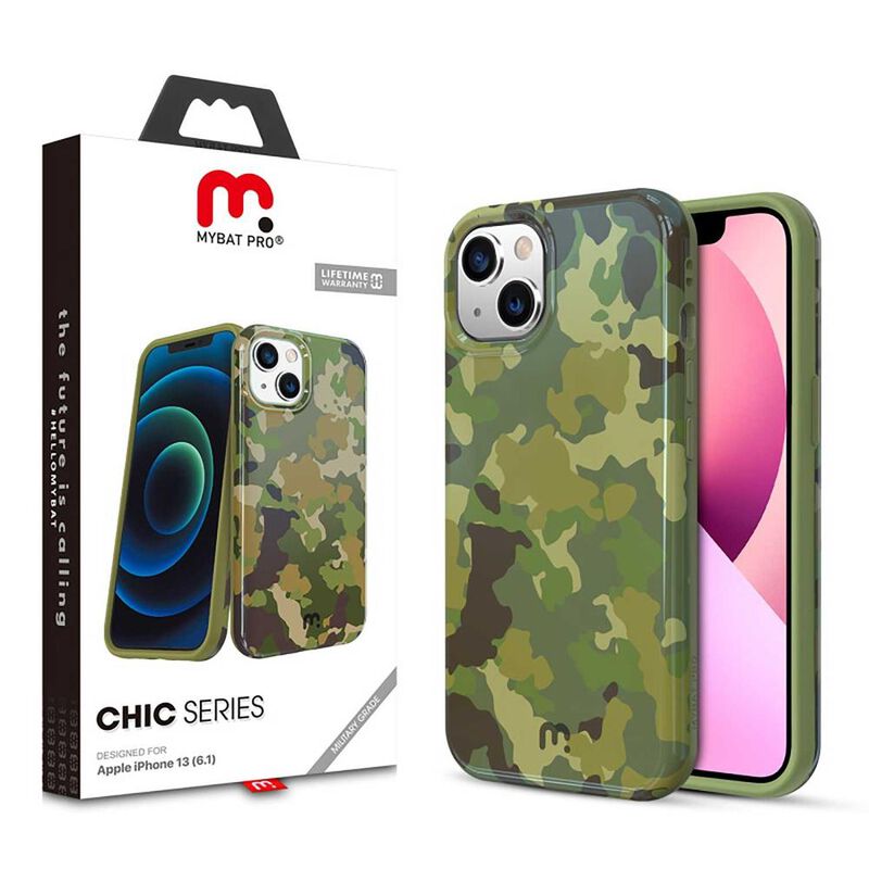Funda MYBAT Chic para iPhone 13 dise&ntilde;o camuflaj... image number null