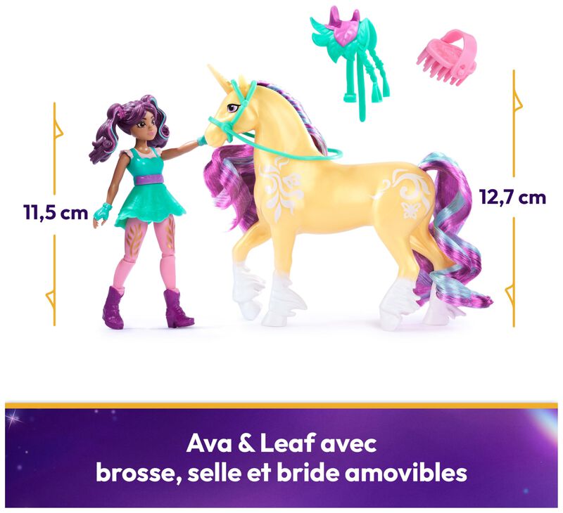 Set Ava & Leaf De Toy Unicorn Academy Con Acces... image number null