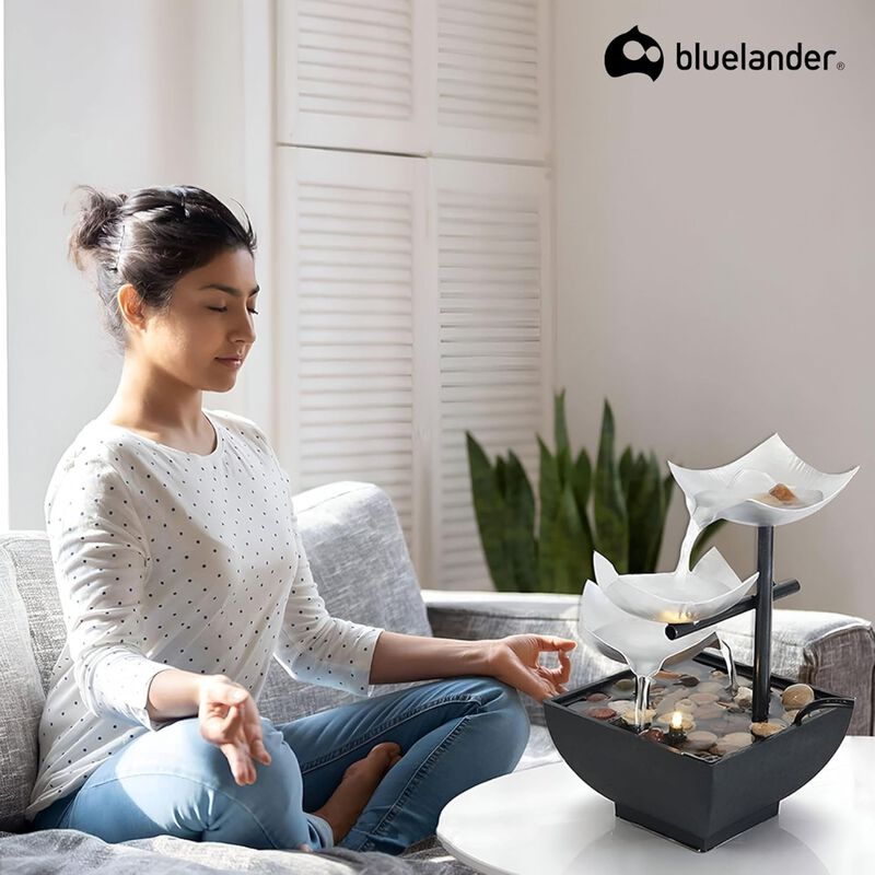 Fuente de Agua de Relajaci&oacute;n  Iluminada con LED... image number null