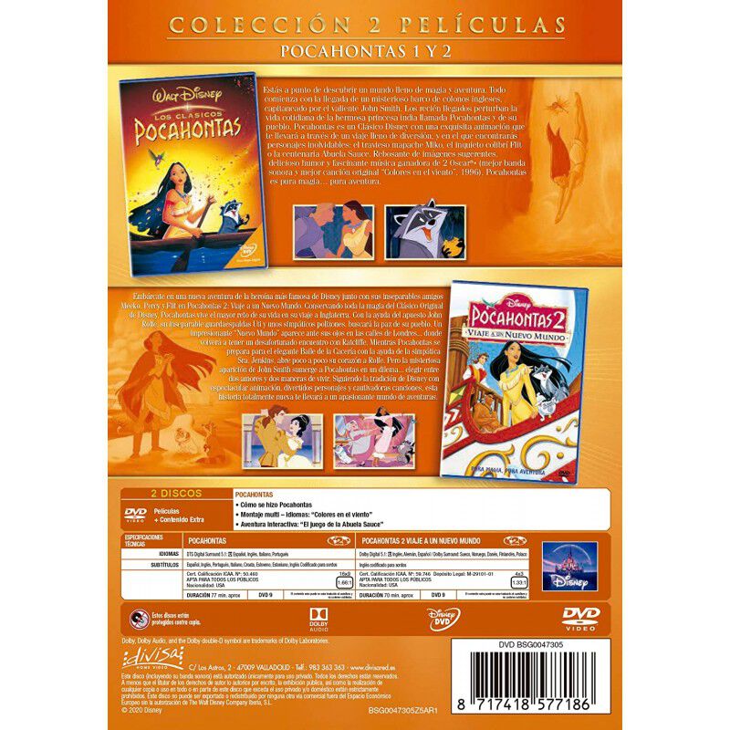 Duopack: Pocahontas 1+2 [DVD] image number null