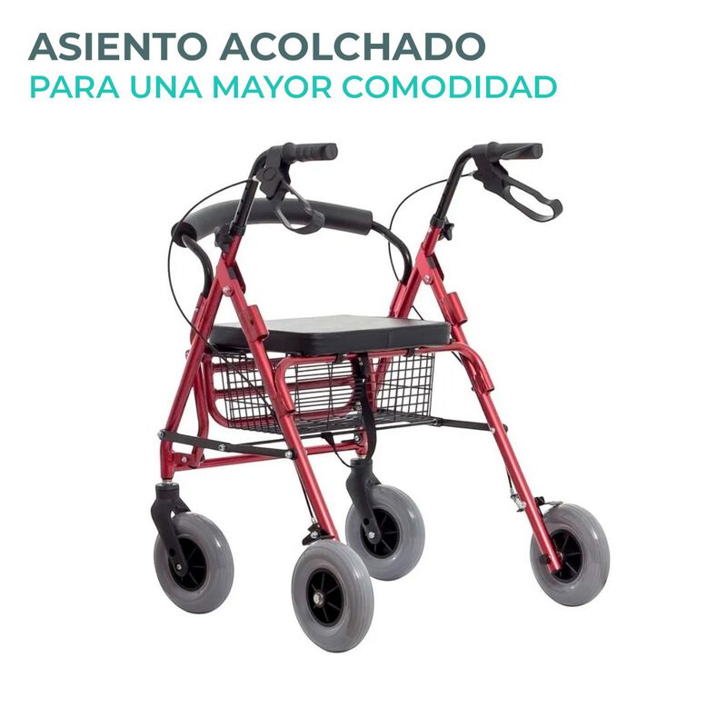 Andadera Rollator Con Descansapies Llanta Todo ... image number null