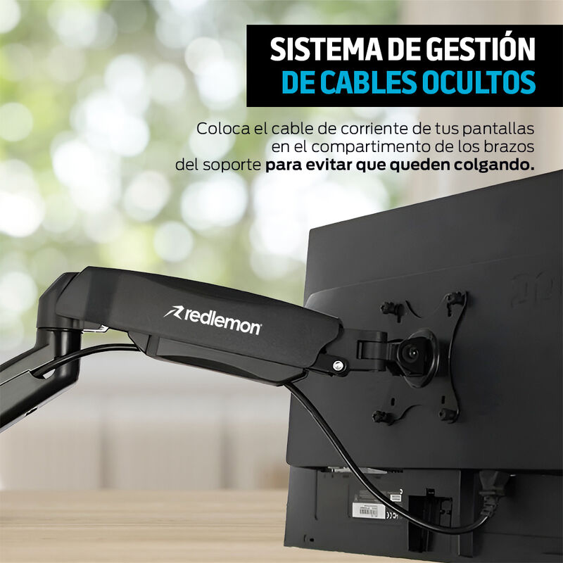 Soporte para 2 Monitores de Pared Brazo M&oacute;vil H... image number null