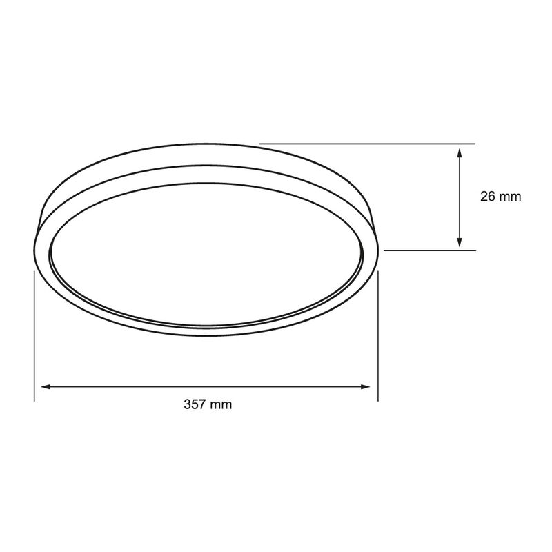 Lámpara Plafón LED Techo 21 W, Luz Blanca Ajust... image number null