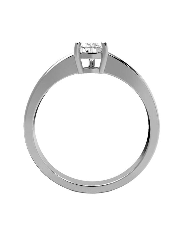 Anillo de Compromiso de 14K con Diamante de Lab... image number null