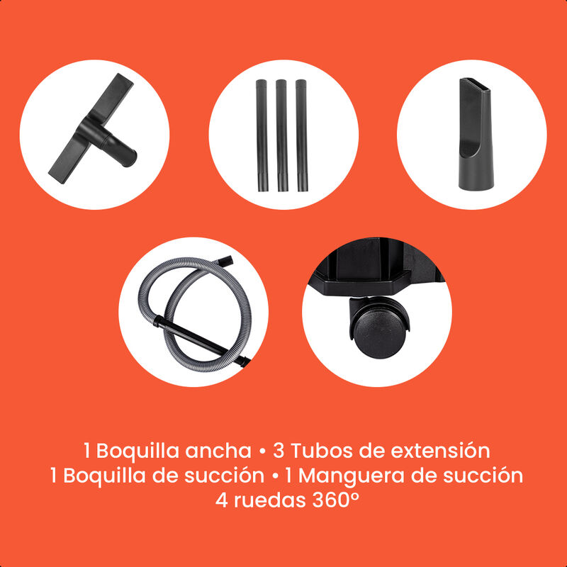 Daewoo Aspiradora Polvo Y Agua 15 Litros 1500w ... image number null