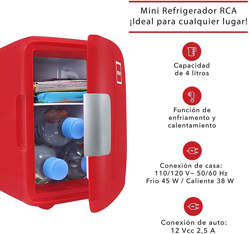 Mini Refrigerador RCA Rojo image number null