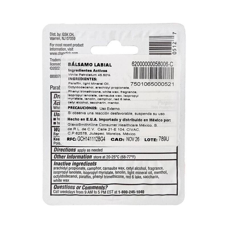 Protector Labial Chap Stick Cereza 4.2 G - 1 Pi... image number null