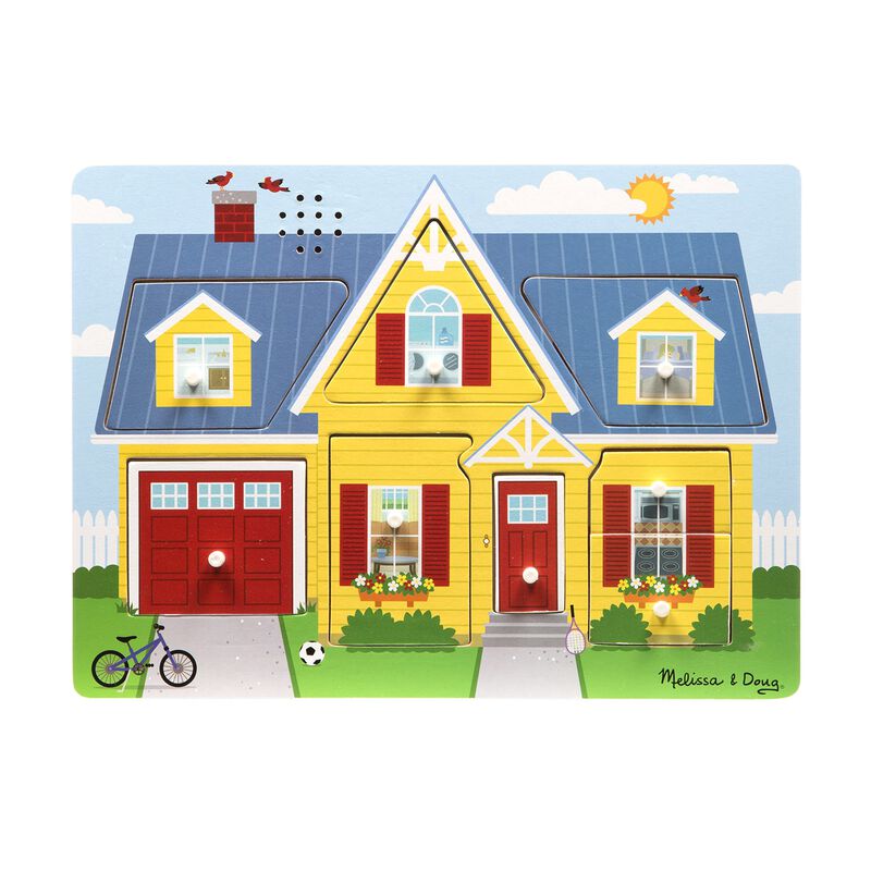 Puzzle Melissa & Doug Around The House Sound 8 ... image number null