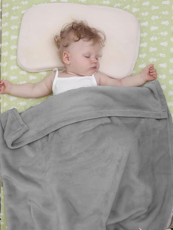 Cobijas 2 para Bebé Ultra Suave Oxford Liso Blu... image number null