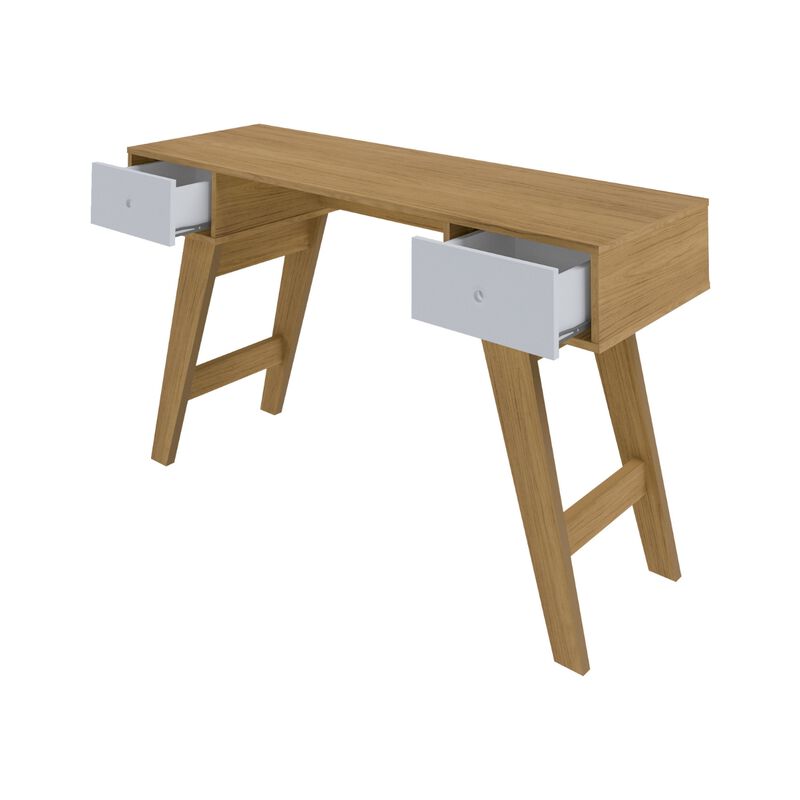 Escritorio Bertolini Paris Roble Blanco image number null