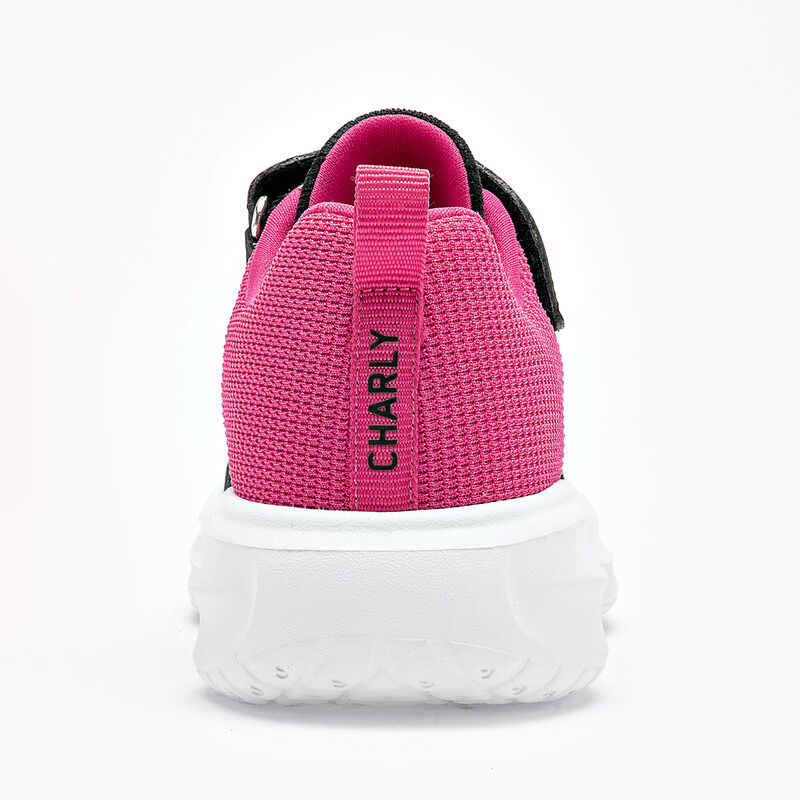 Charly tenis deportivo para ni&ntilde;a negro fucsia c... image number null