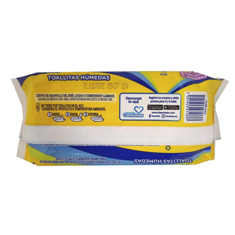 Kleenbeb&eacute; Toallitas Absorsec Con 90 Pzs image number null