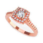 Anillo de Compromiso de 14K con Diamante de Laboratorio 0.20 CT F VS1 Talla 9.5 ORO ROSA 14K - / M1003-20-14R-LG-95