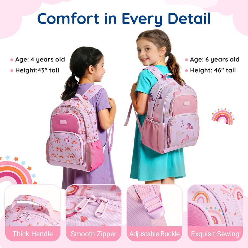 Mochila Mommore 40 cm 3‑en‑1 Set Escolar 4‑8 a&ntilde;... image number null