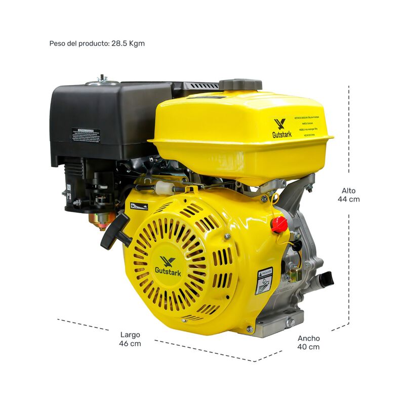 Motor De Gasolina 13 Hp 4 Tiempos 389 Cc 6.5 Li... image number null