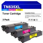 Cartucho De T&oacute;ner Zhinguan Tn635xl Pack De 3 De Alto Rendimiento