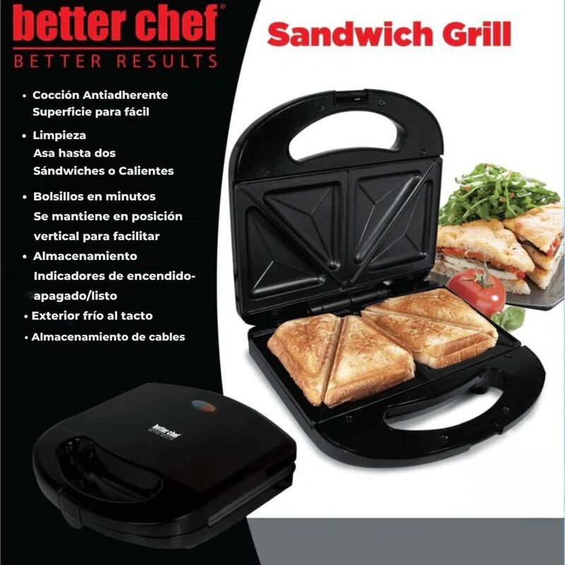 Sandwichera Better Chef Parrilla Placa Antiadhe... image number null