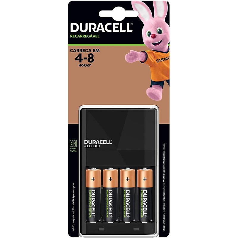 Cargador Duracell Con 8 Pilas Recargable AA 1.2... image number null