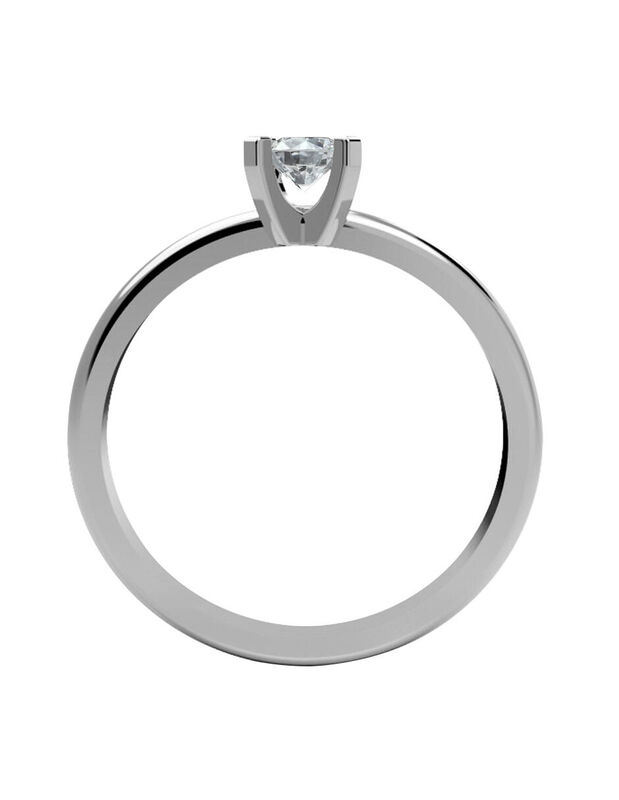 Anillo de Compromiso de 14K con Diamante de Lab... image number null