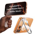 Magic John Funda Magn&eacute;tica Para Iphone 17 Pro Con Soporte Plegable Y Protecci&oacute;n De Lente