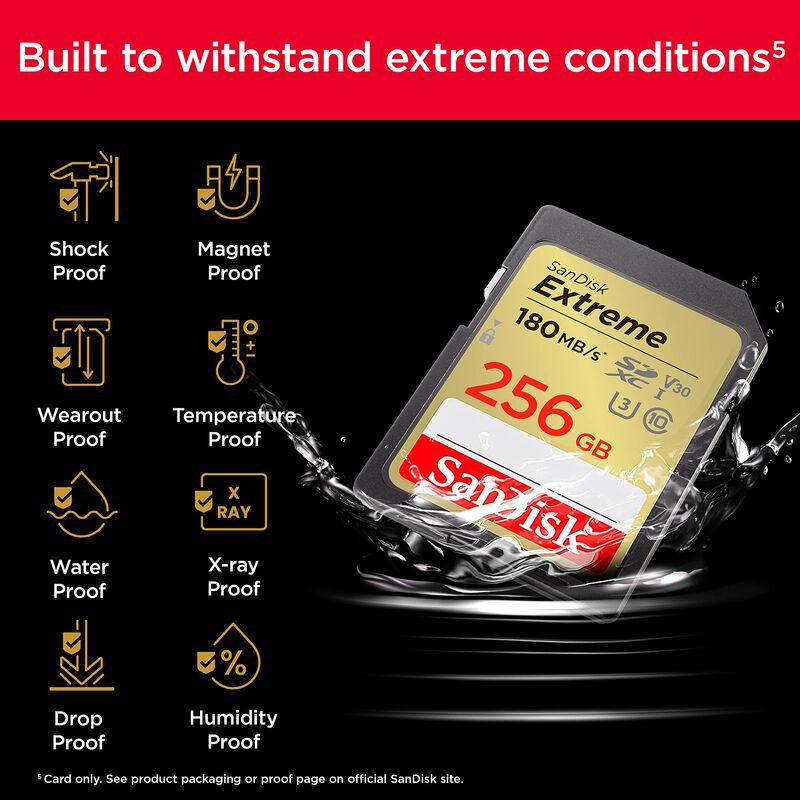 Tarjeta De Memoria Sandisk Extreme Sdxc 256gb U... image number null