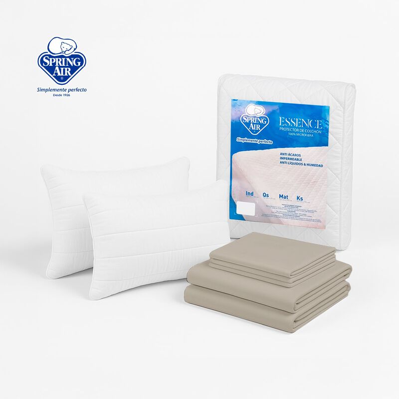 Spring Air Pack 2 Almohadas Peach Feel + Cubre ... image number null