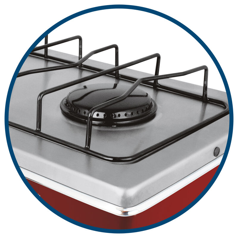 Parrilla Estufa De Mesa Aksi 2 Quemadores Rojo ... image number null