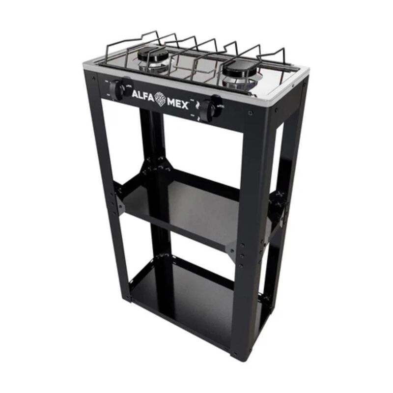 Parrilla de Gas con Estante Alfamex 2 Quemadore... image number null