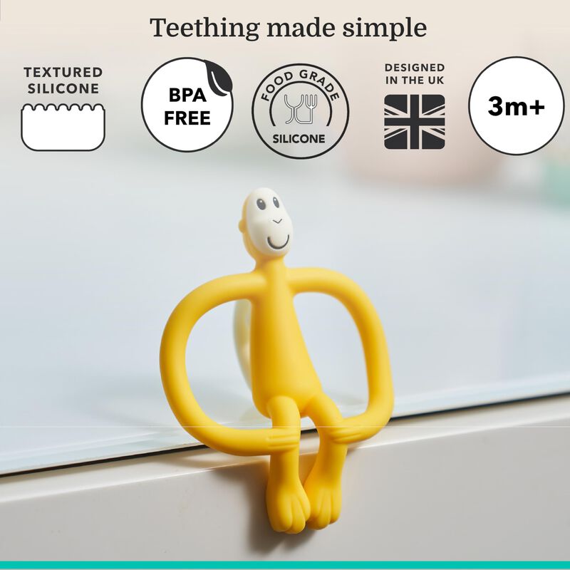 Mordedor Matchstick Monkey 10 cm Amarillo Sin B... image number null
