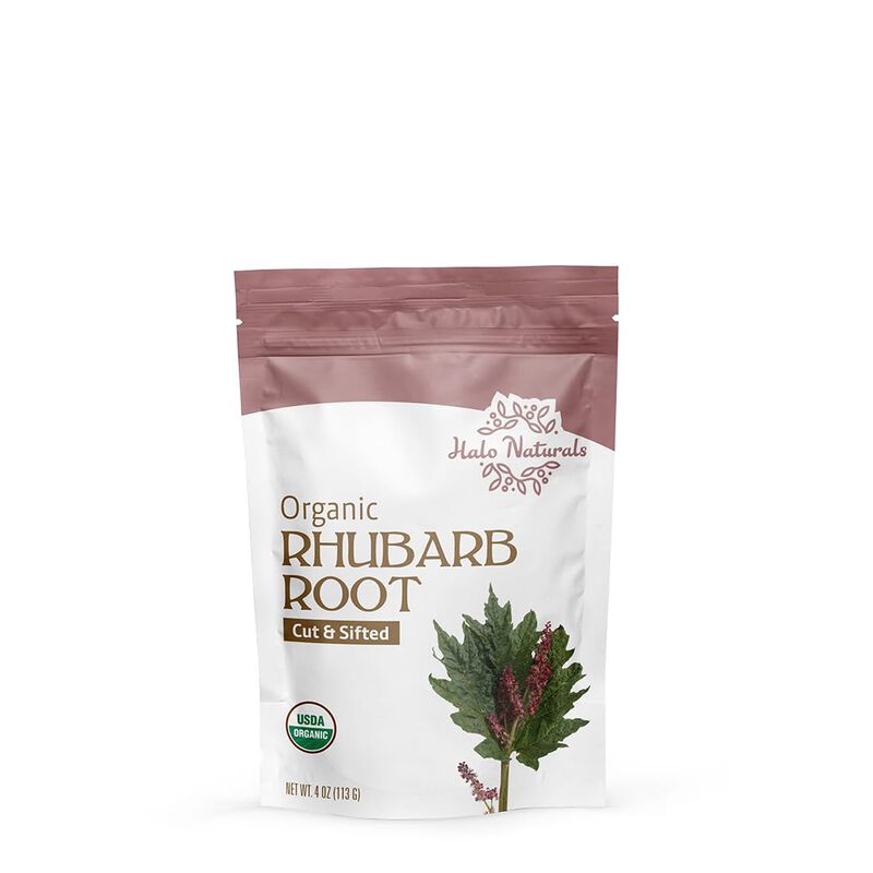 Ra&iacute;z De Ruibarbo Halo Naturals 113 g Org&aacute;nico U... image number null