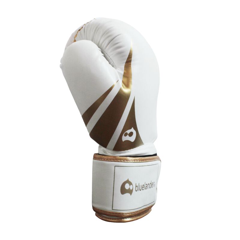 Guantes de Box 12 oz Blanco con Dorado + Protec... image number null