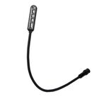 L&aacute;mpara Mezcladora De Sonido En Vivo, Flexible, 4 Led, Color Negro