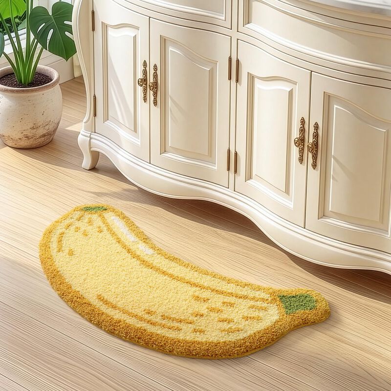 Alfombra De Ba&ntilde;o Lumi 47 cm X 99 cm Banana Anti... image number null