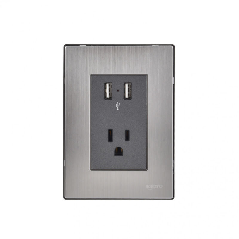 1 Pieza Placa Armada Con 2 Mecanismos De Toma U... image number null