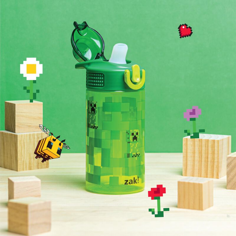 Botella De Agua Zak Designs Sage Minecraft Kids... image number null