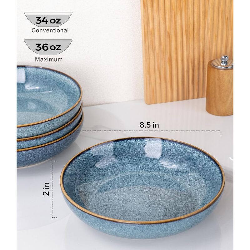 Tazones Para Pasta Amorarc 22cm, Juego de 4, 10... image number null
