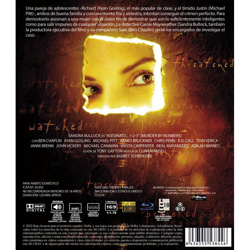 Asesinato... 1-2-3 [blu-ray] (2002) Murder By N... image number null