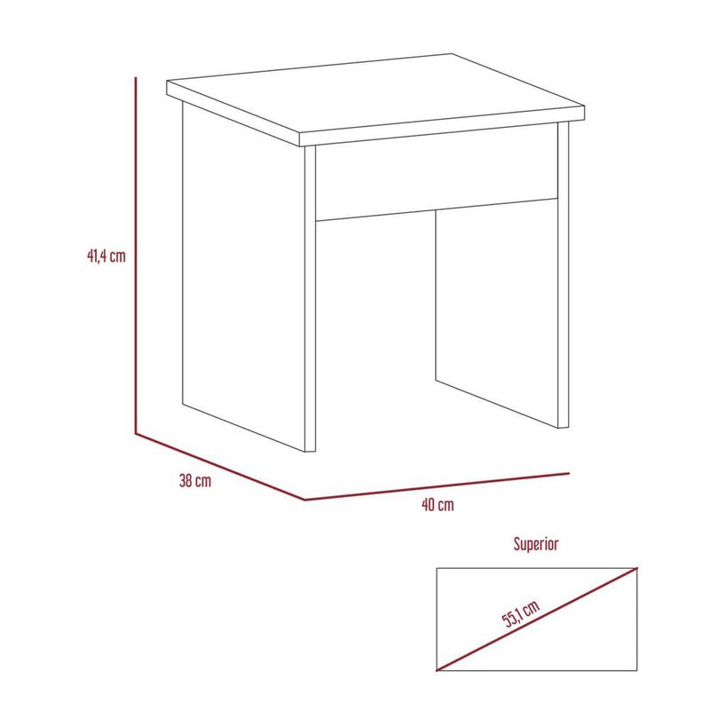 Mueble Tocador Wesley Beige Y Blanco Virtual Mu... image number null