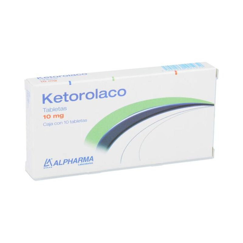 Ketorolaco 10mg 10 tabletas 10mg caja con 10 ta... image number null