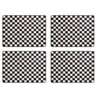 Mantel individual Mackenzie-Childs Courtly Check negro/blanco