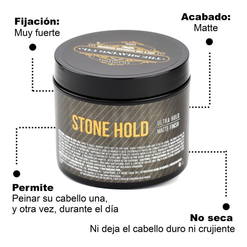 Kit X2 Pomada Cabello The Shaving Co Stone Ultr... image number null